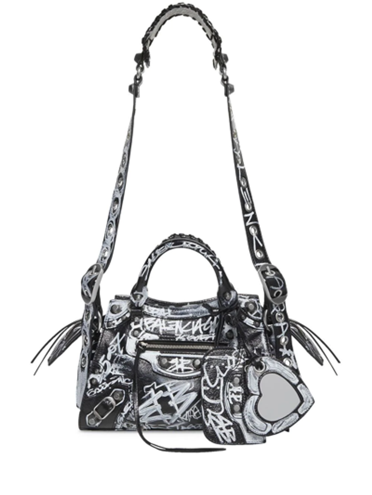 Balenciaga Neo Cagole City Xs Handbag In Black
