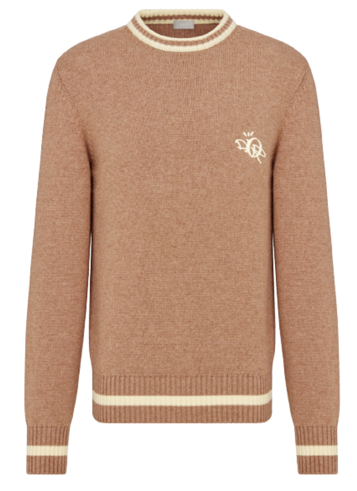Cactus Jack × Dior Coffee Brown Cashmere Jersey Sweater