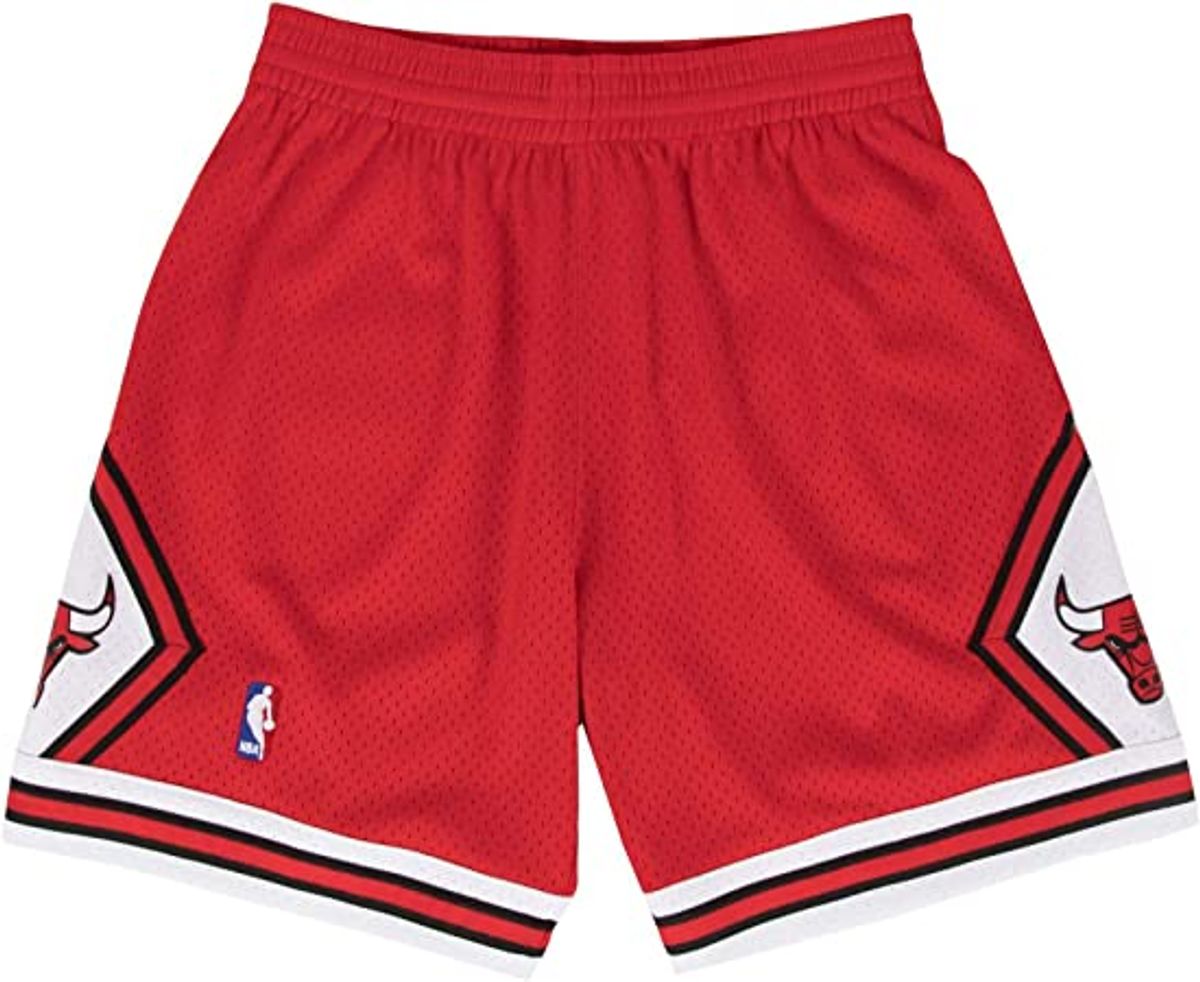 Mitchell & Ness Chicago Bulls Youth 1997-98 Hardwood Red Classics Swingman Shorts