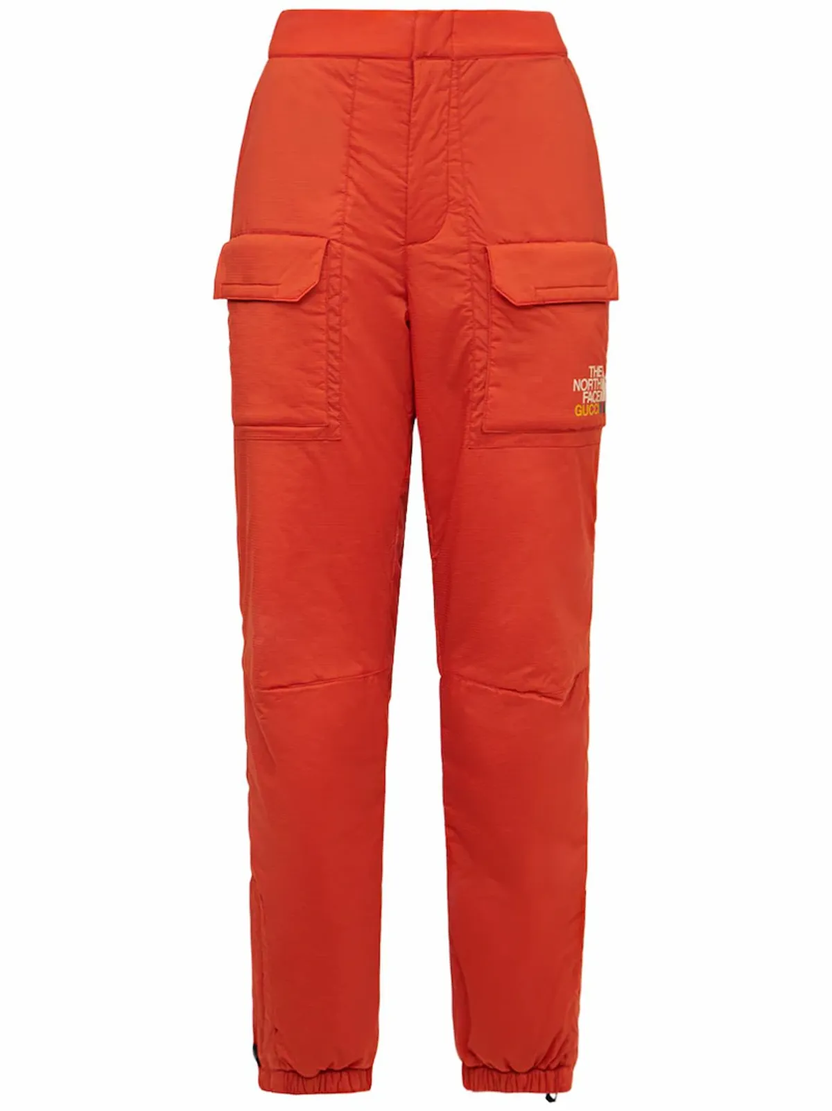 Gucci × The North Face Tapered Padded Ripstop-shell Trousers In Orange