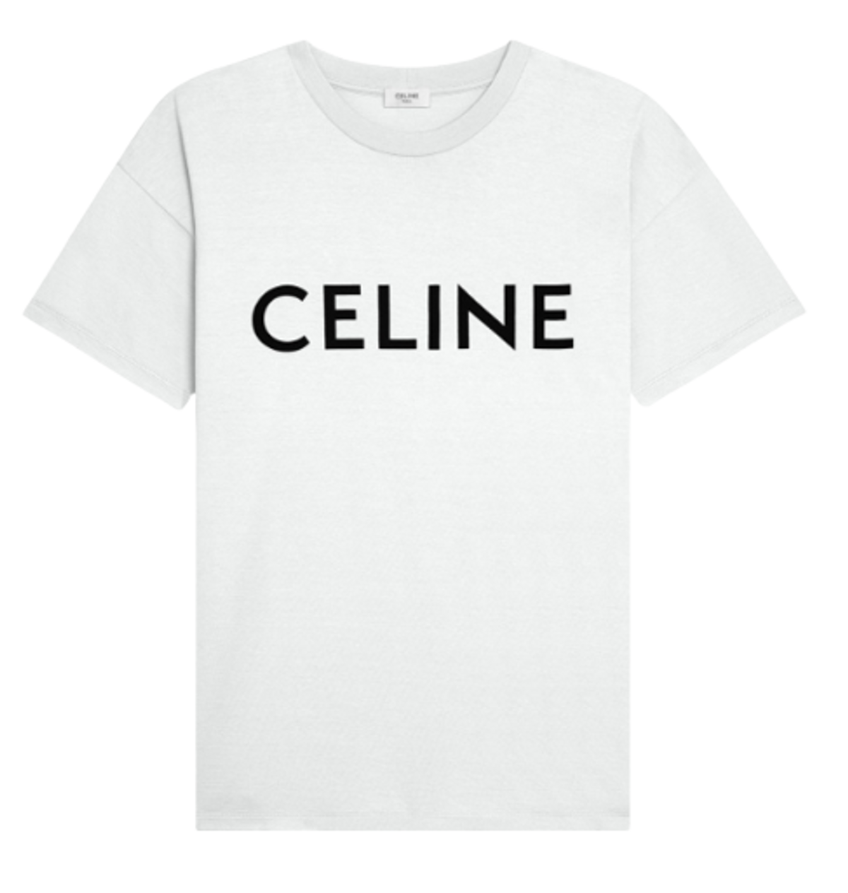 Celine Logo Print Cotton Jersey T-Shirt