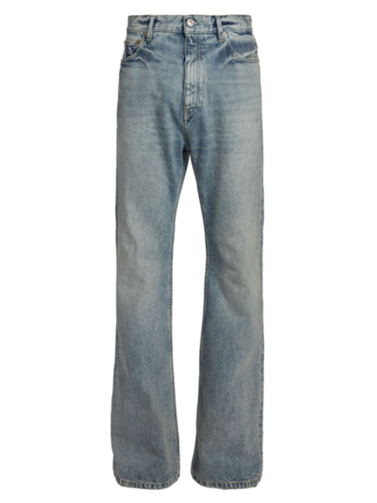 Balenciaga Flared Blue Authentic Ring Cotton Jeans