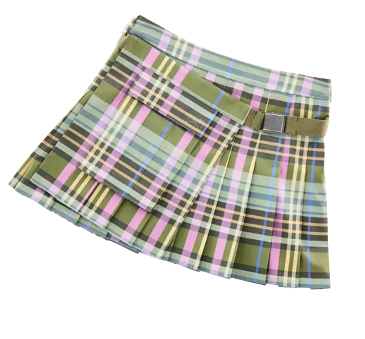 Heaven Buckled Cargo Mini Skirt