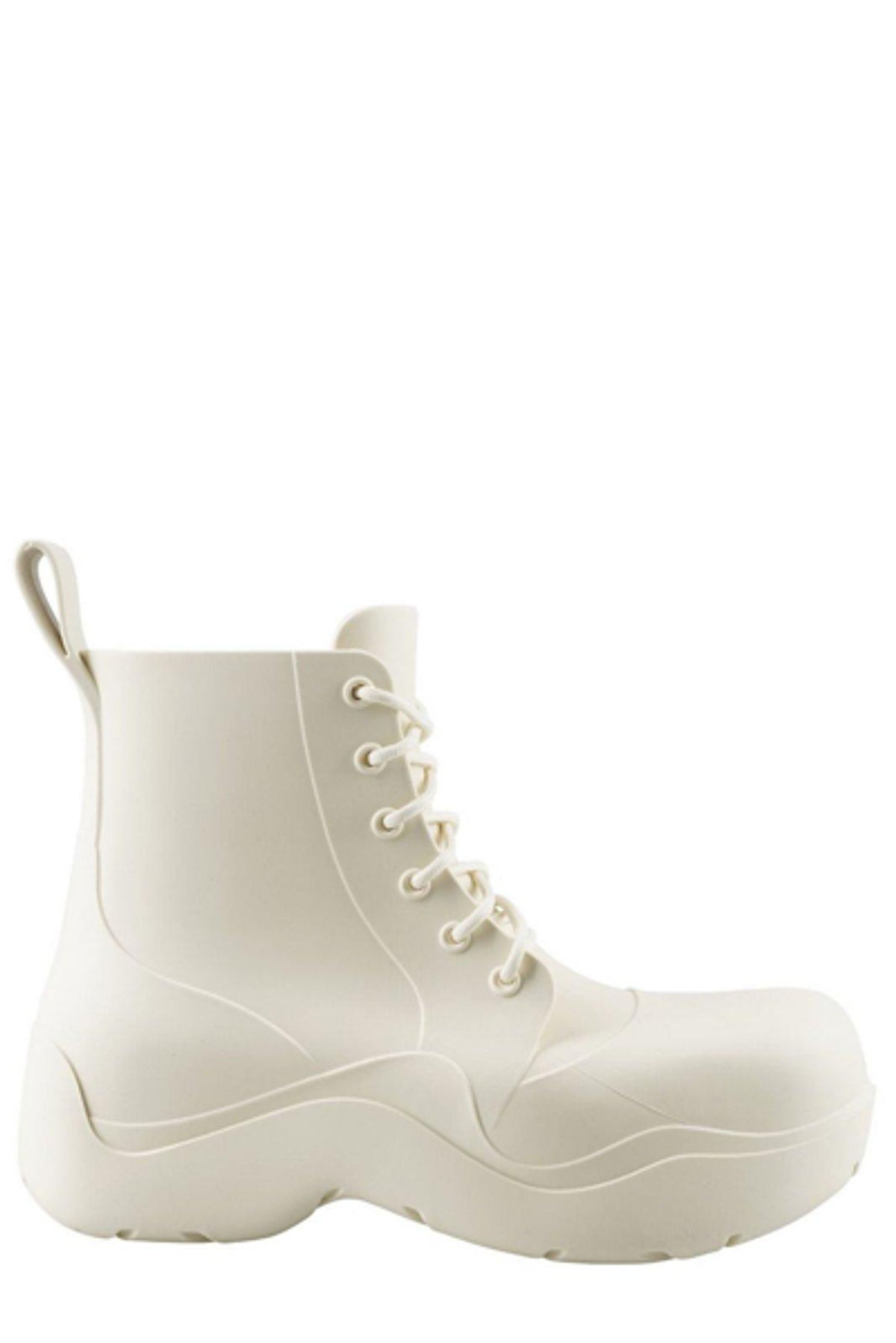 Bottega Veneta Lace-up Chunky Boots In Bianco