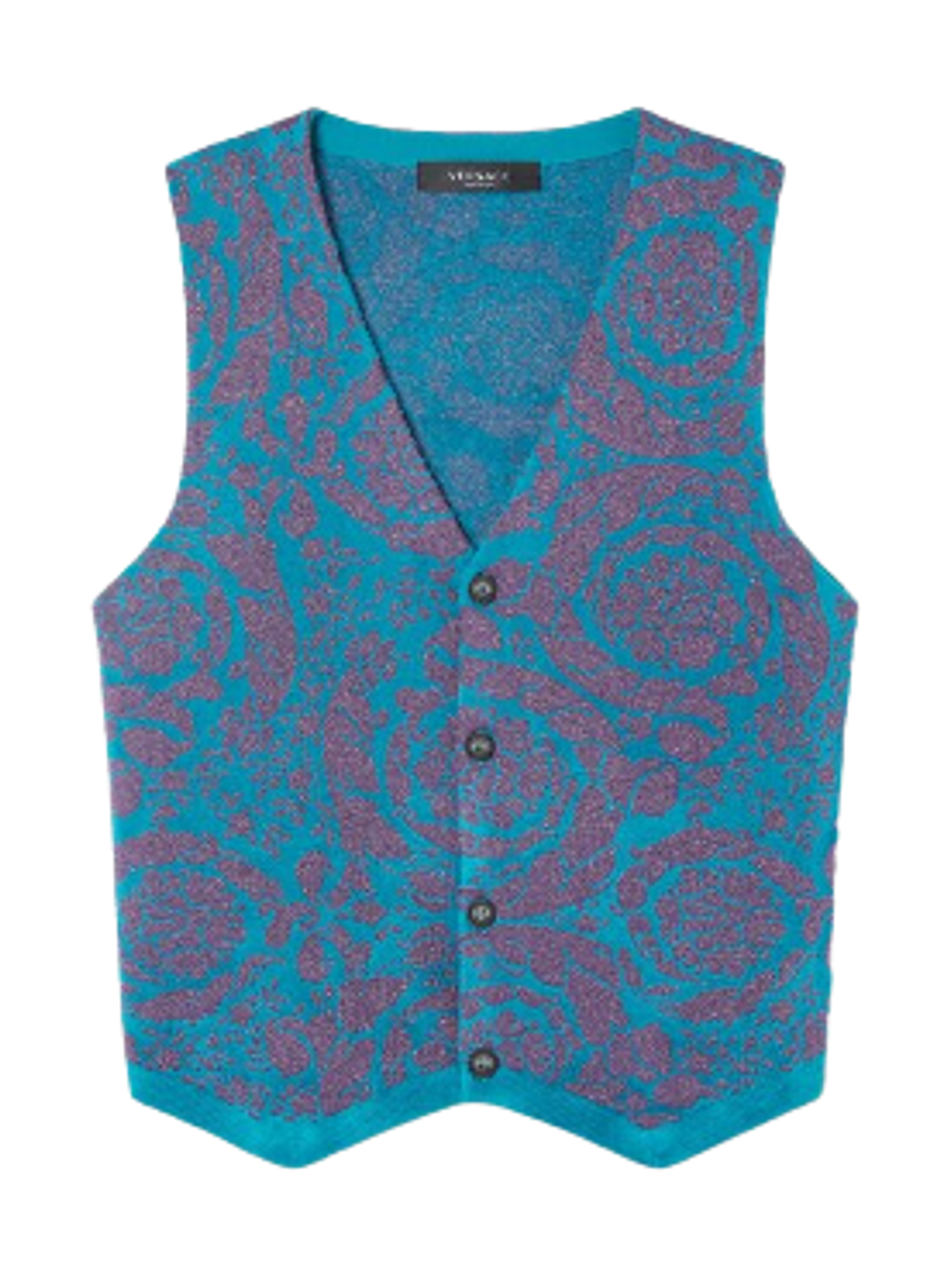 Versace Barocco Silhouette Sweater Vest