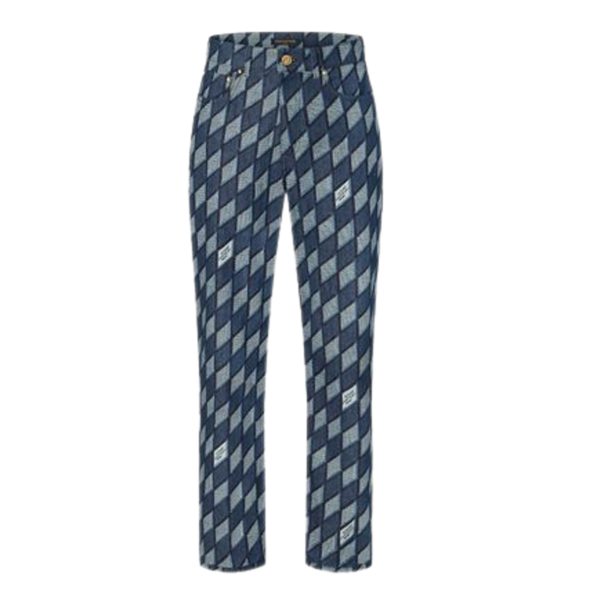 Louis Vuitton Plaid Denim Jeans