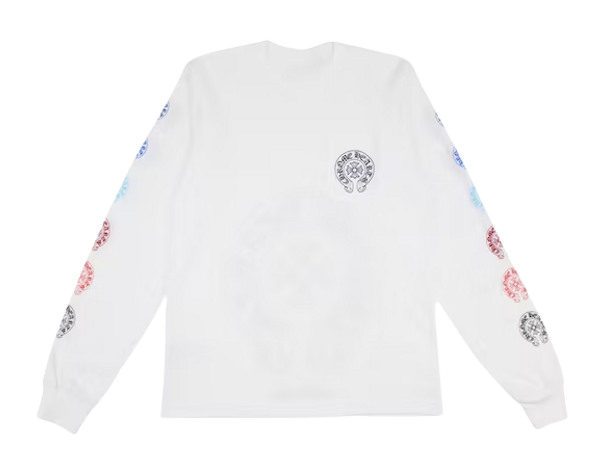 Chrome Hearts Multi Color Horse Shoe White Sweatshirt