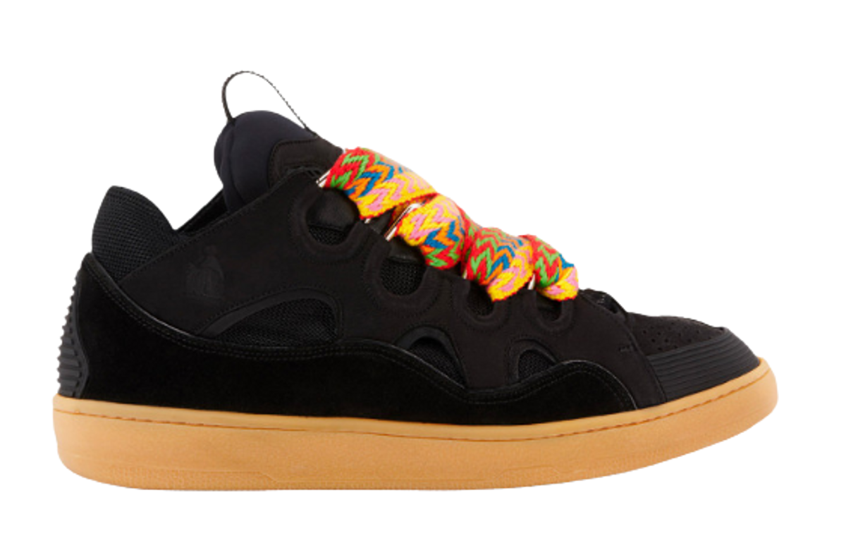 Lanvin Leather Curb Sneakers