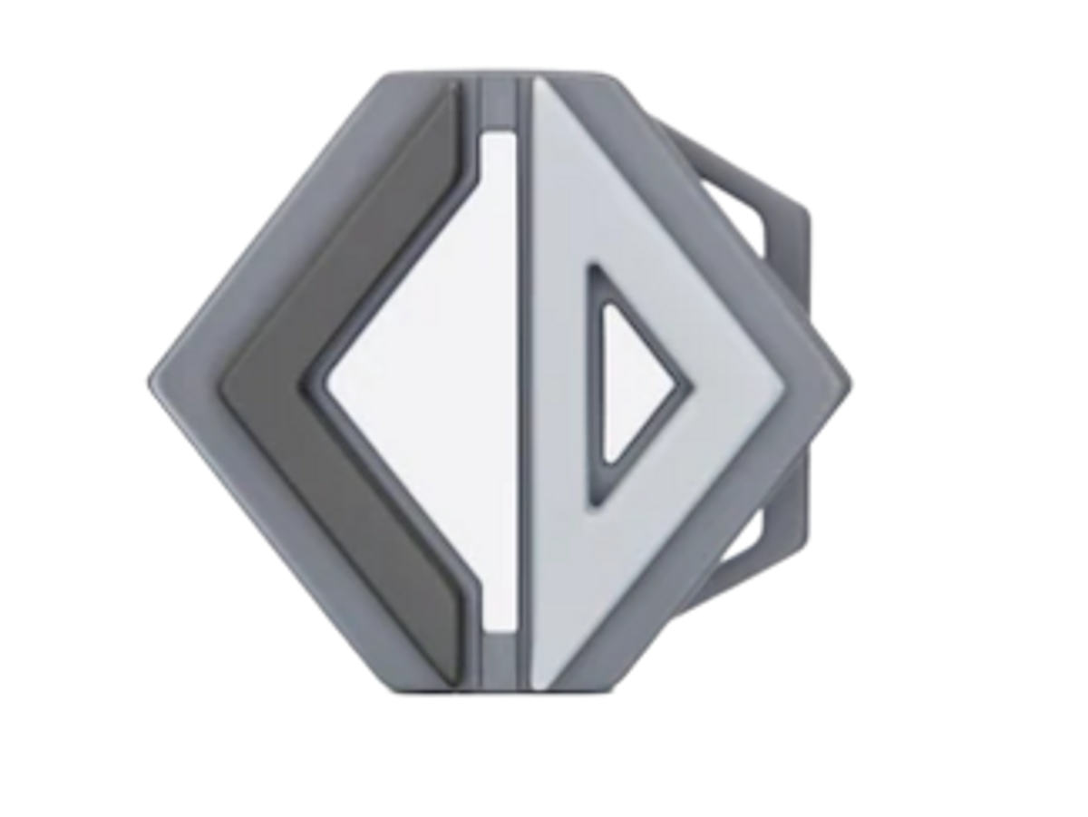 Dior Gray Lacquer Finish Brass Belt Buckle