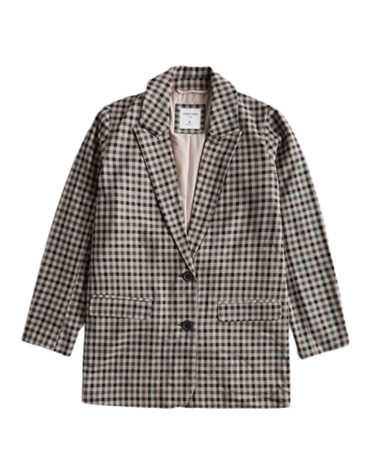 Social Tourist Black Plaid Blazer