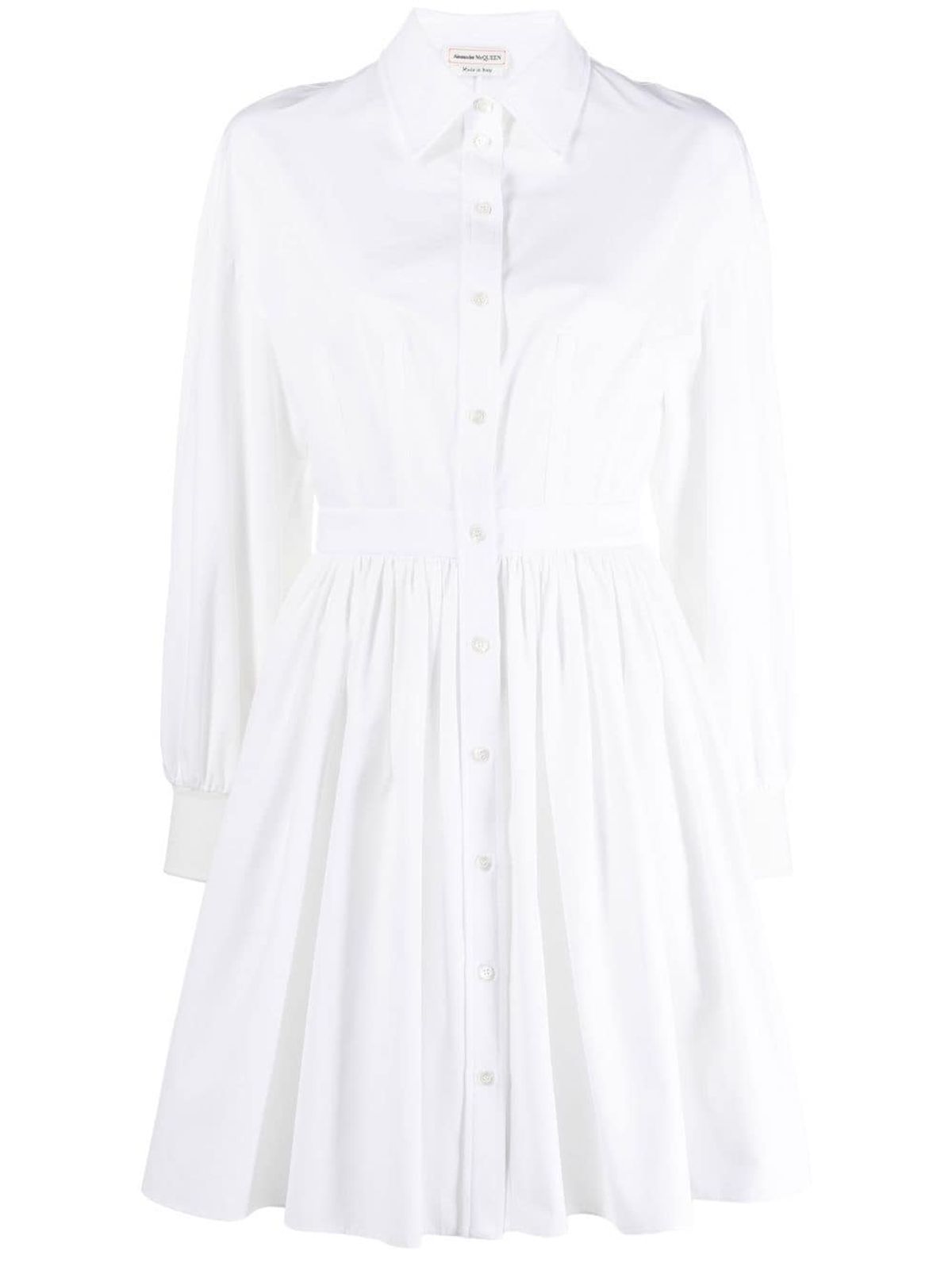 Alexander McQueen Puff Sleeve Shirt Dress