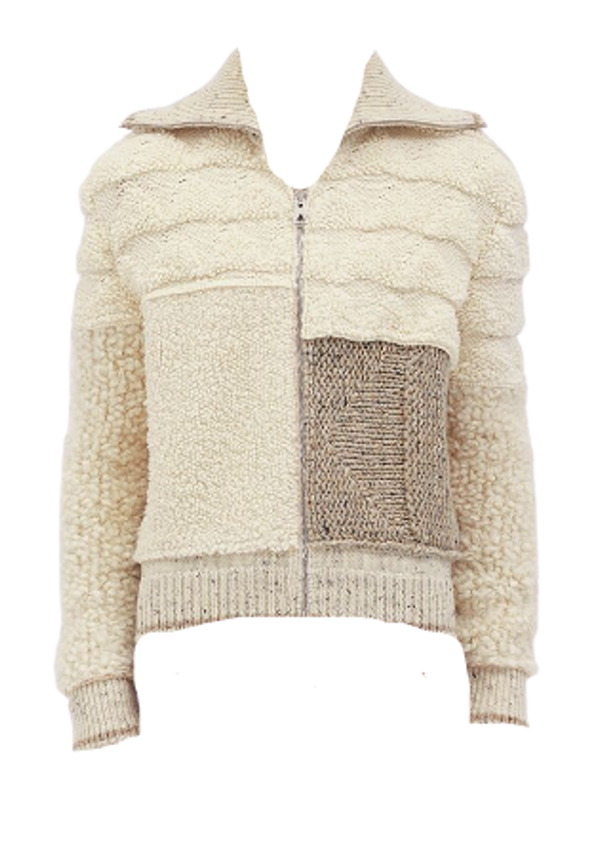 Bottega Veneta Patchwork Wool Cardigan