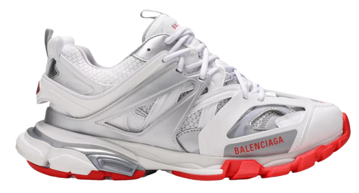 balenciaga track all white
