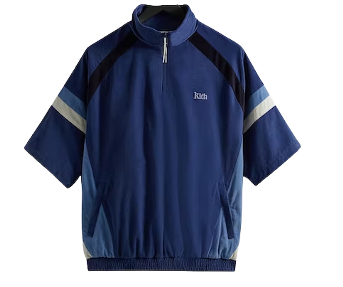 Kith Mixed Micro Cord Linden Retro Quarter Zip Montage Jacket