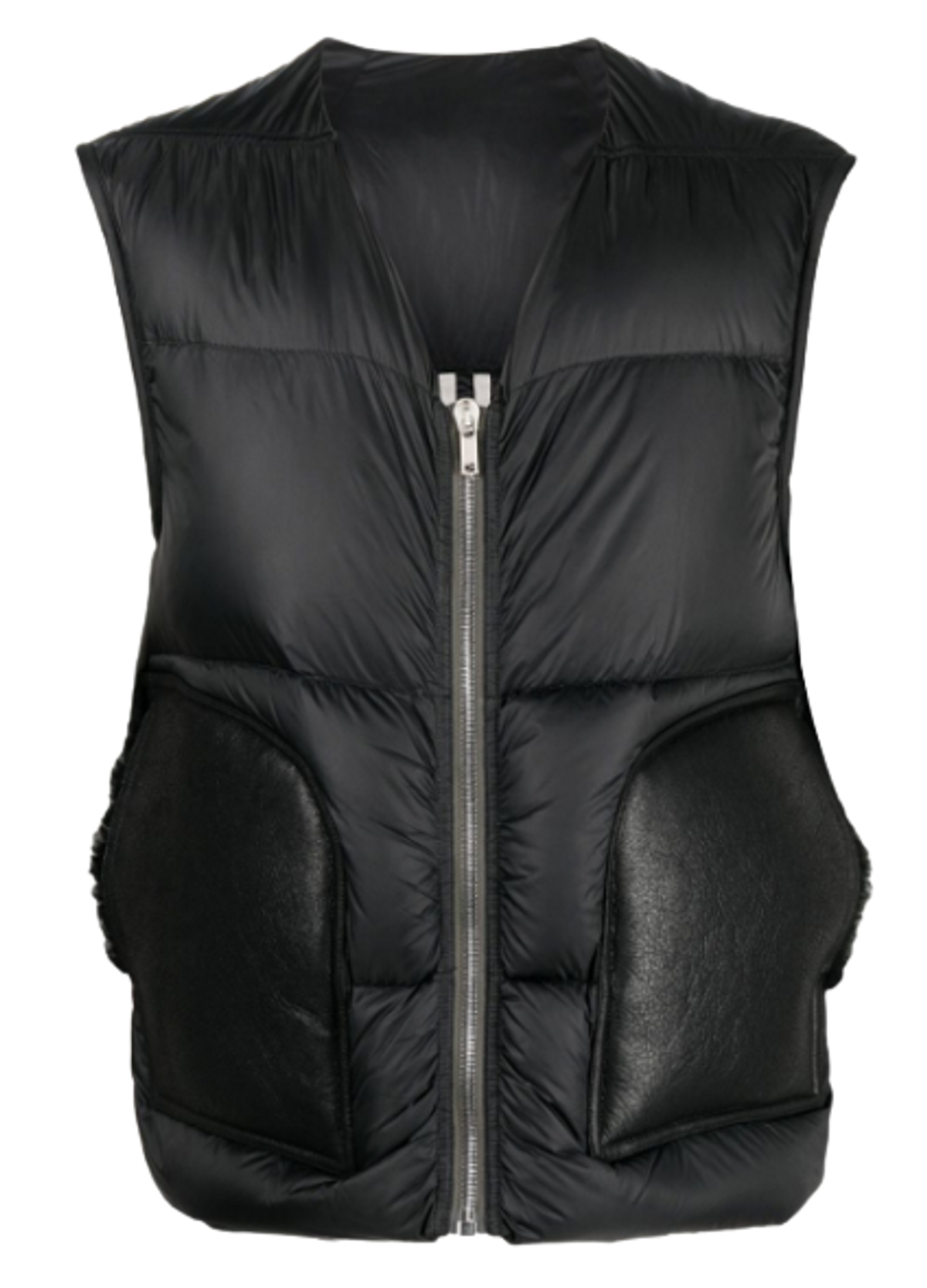 Rick Owens Padded Sleeveless Regular Fit Shell Down Jacket