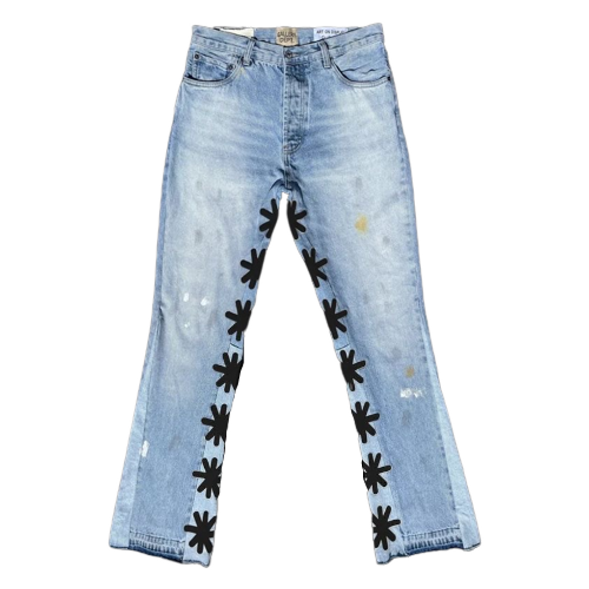 LOSTSHDWS Lostshdws C/O Gallery Dept. Sun Logo Flare Blue Jeans