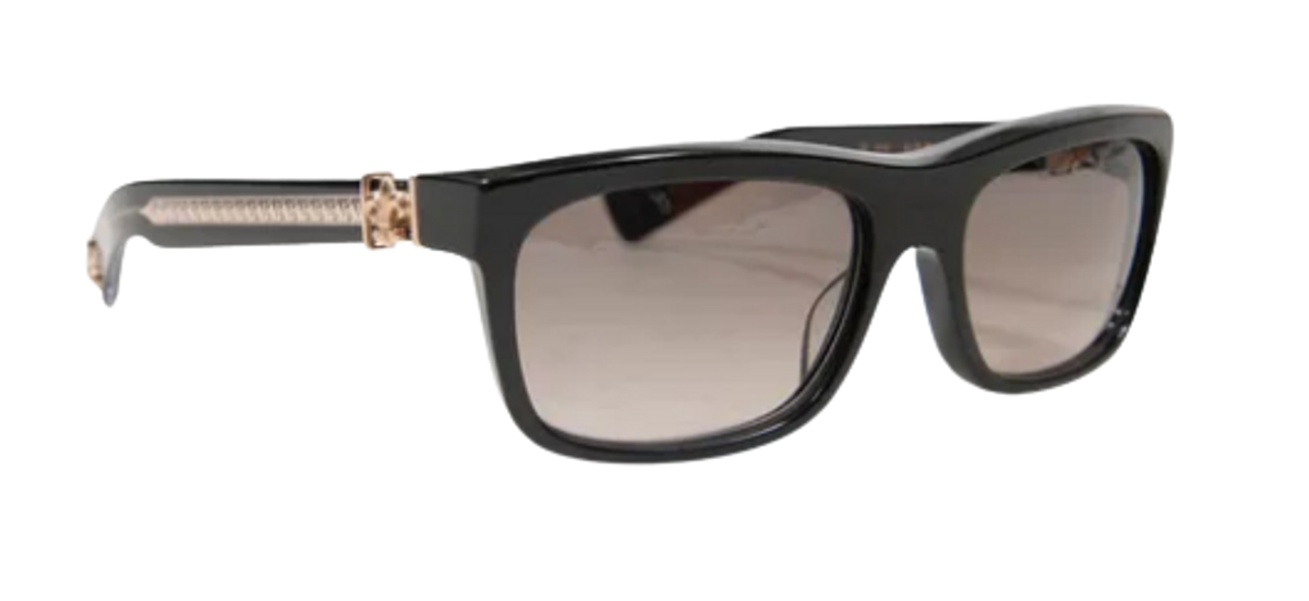 Chrome Hearts Black Plastic Sunglasses