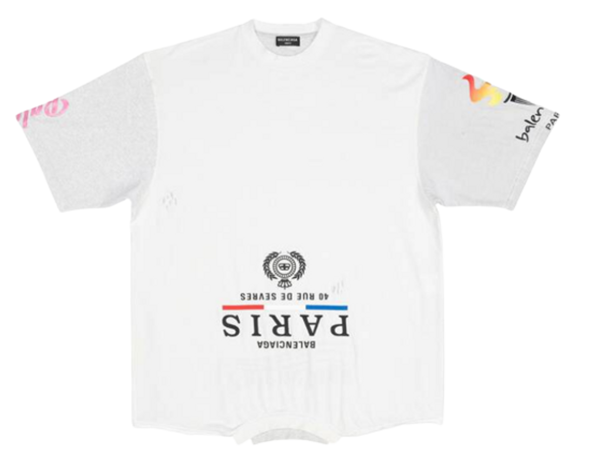 Balenciaga Upside White T-Shirt
