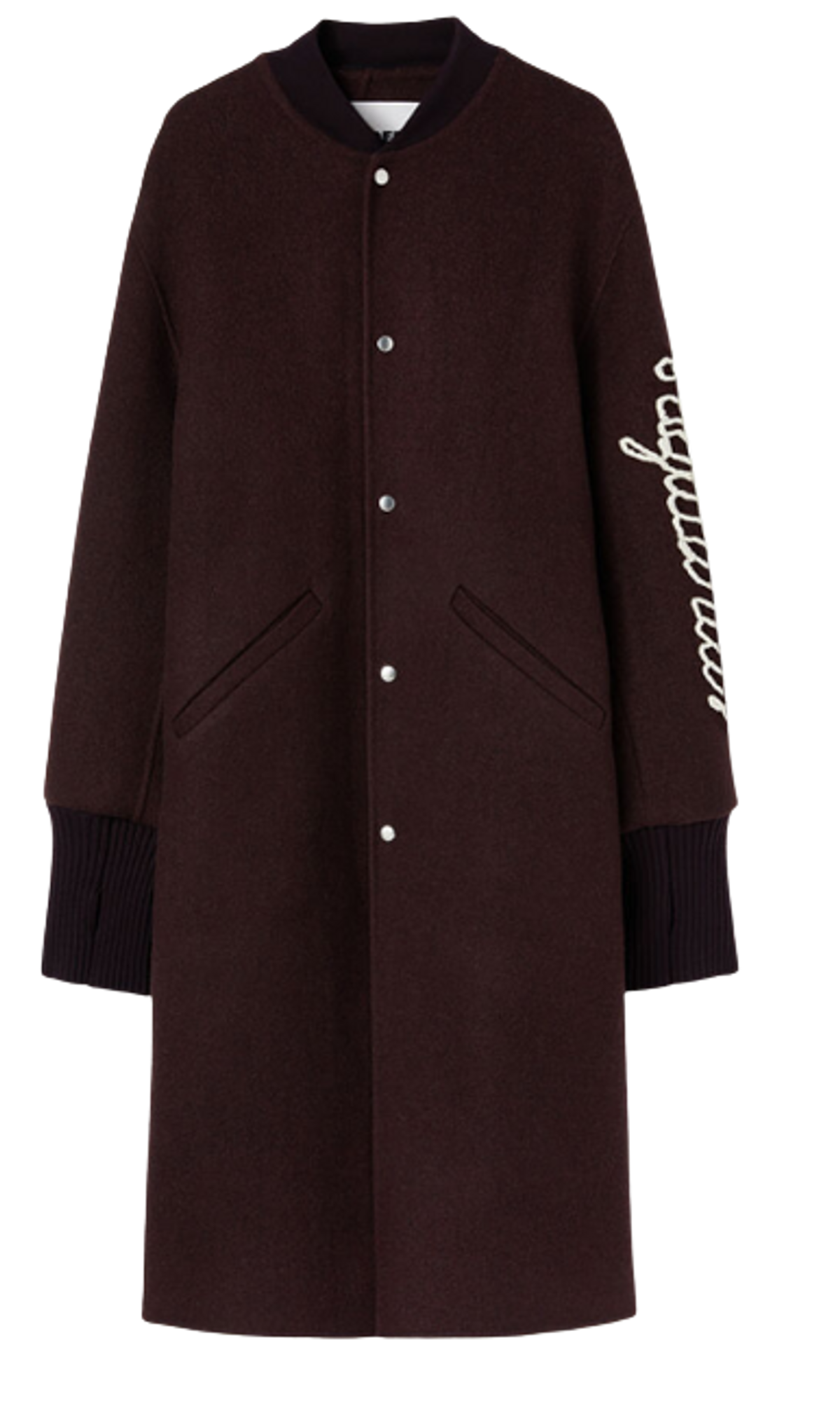 Jil Sander Oversized Varsity Double Coat
