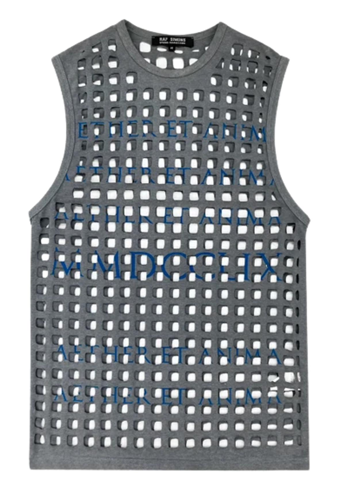 Raf Simons Icarus Surgit MMDCCLIX Laser Cut Tank Top