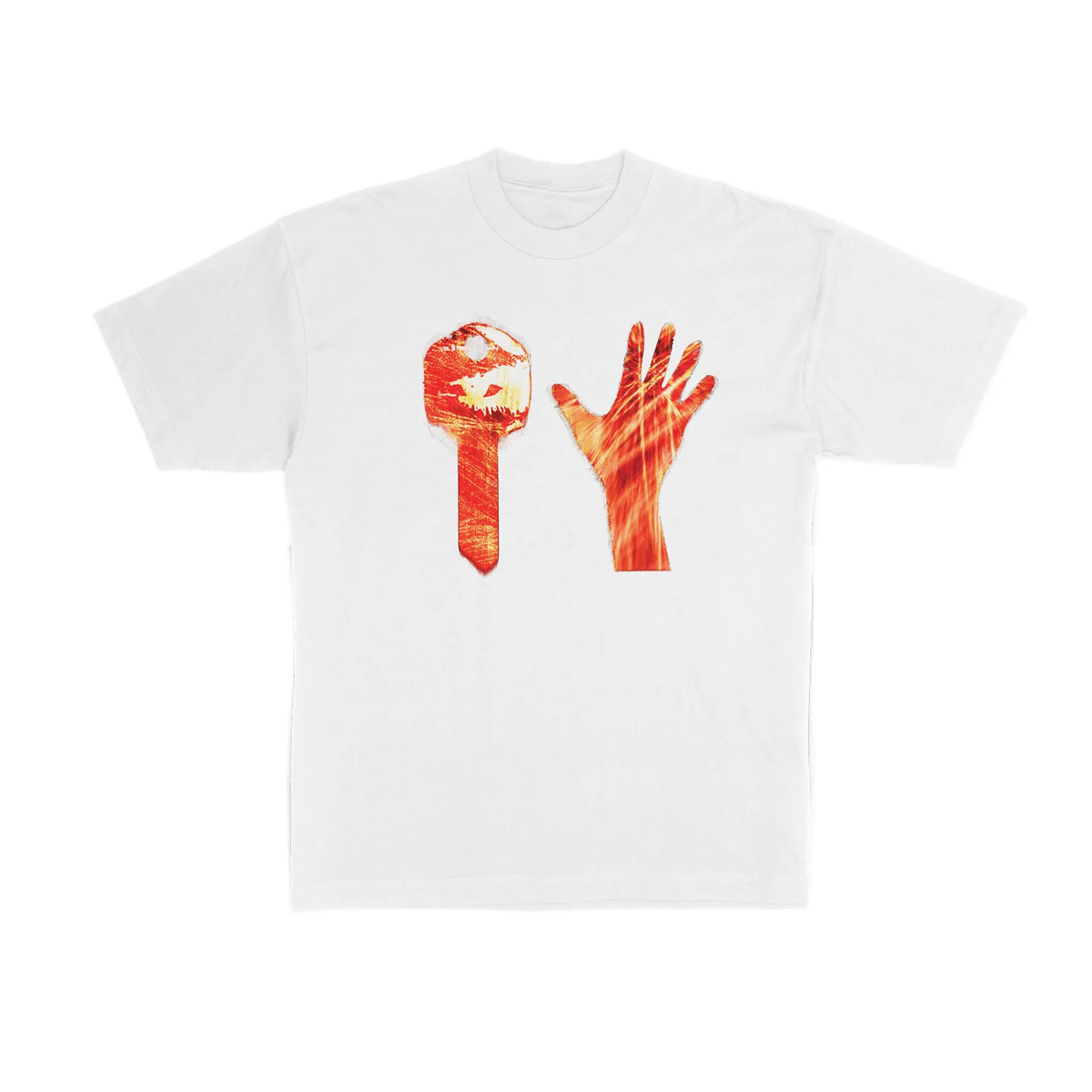 Lucki Merch 2022 Red Key White Tee | WHAT’S ON THE STAR?