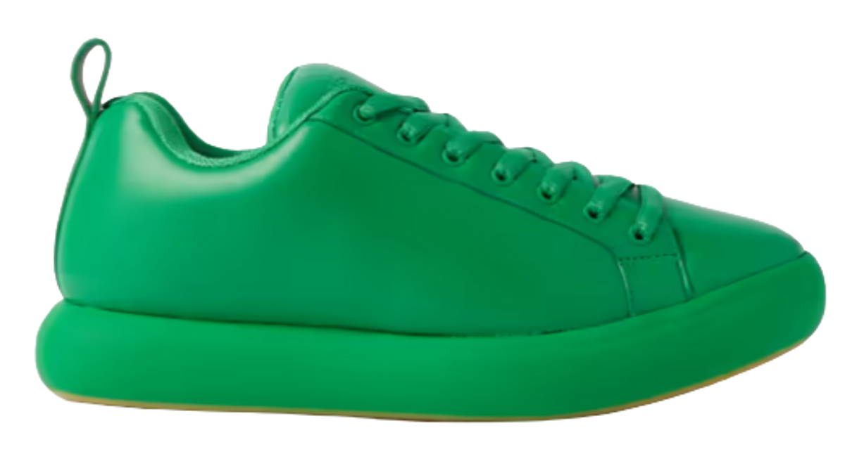 Bottega Veneta Leather Green Sneakers