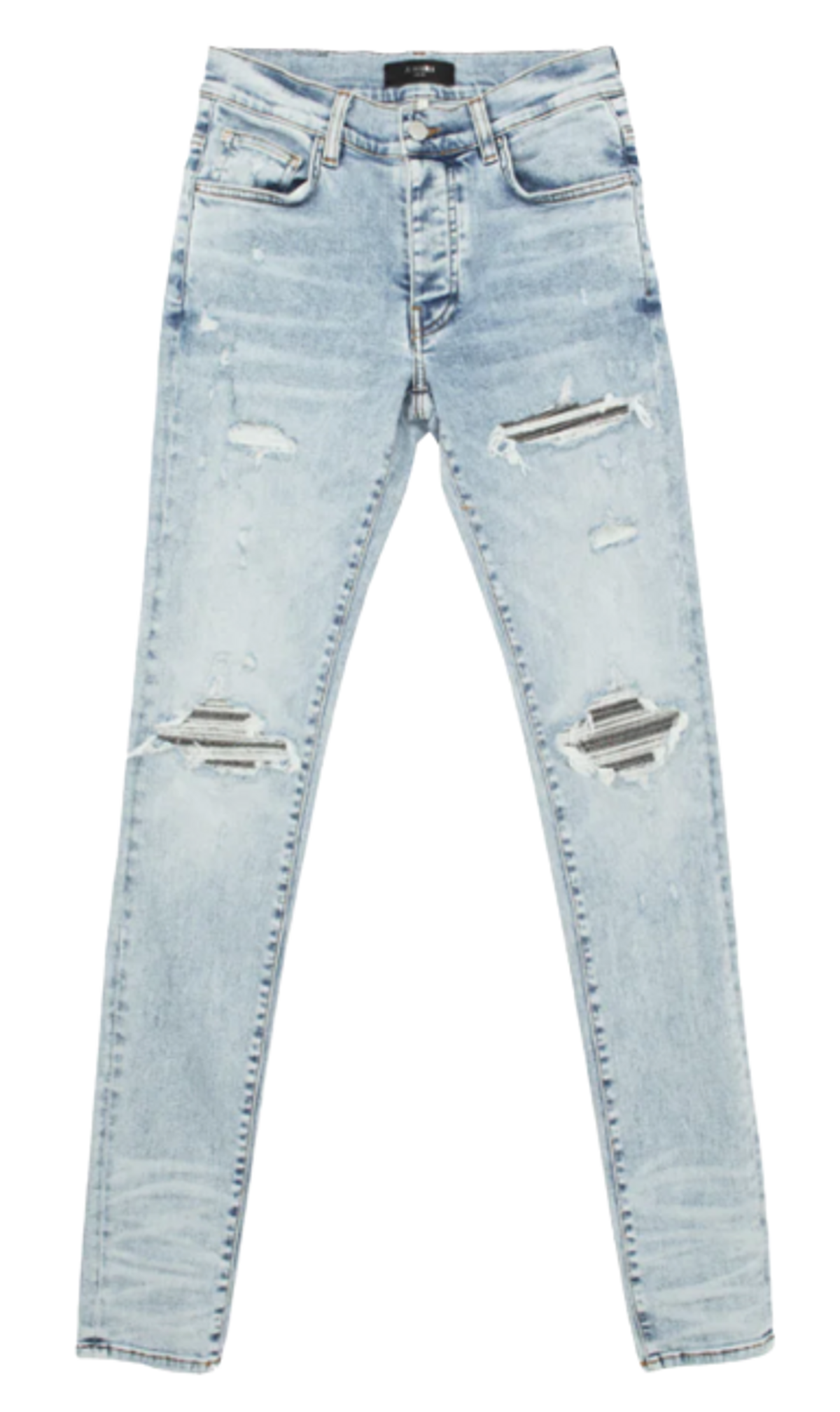 Amiri Mx1 Iridescent Blue Jeans