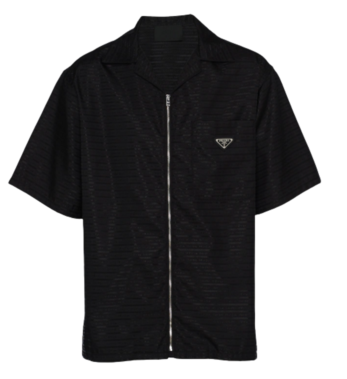Prada Re-Nylon Short Black Sleeved Shirt