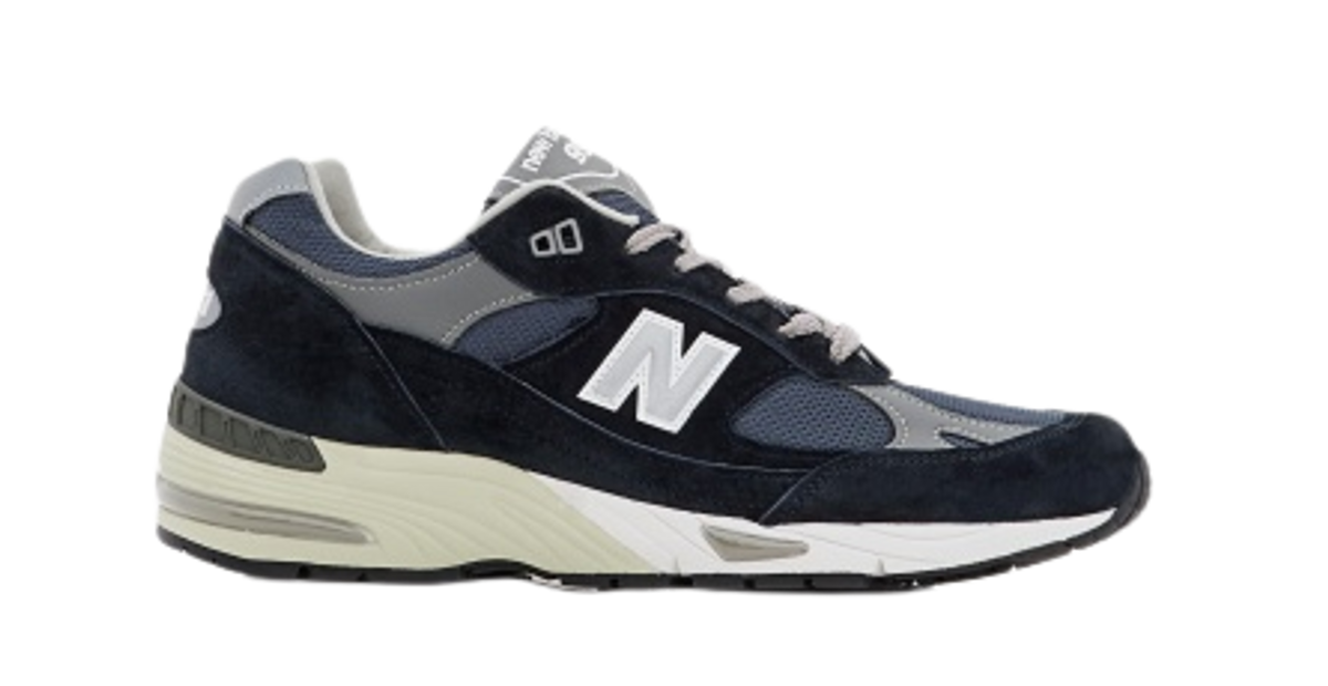 New Balance Blue Suede Fabric 991 Sneakers