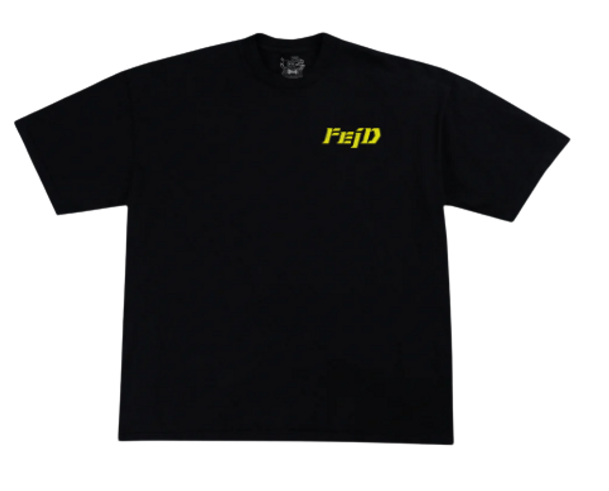 Feid Merch 2022 Cumpleanos Black Logo TShirt WHAT’S ON THE STAR?