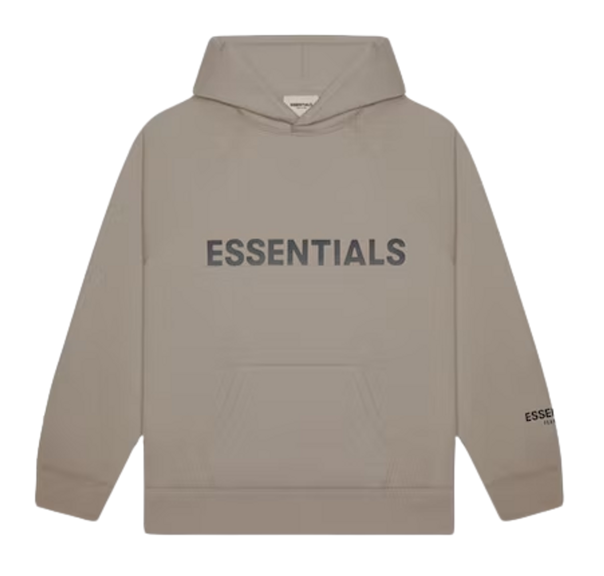 Fear of God Pullover Taupe Applique Logo Hoodie
