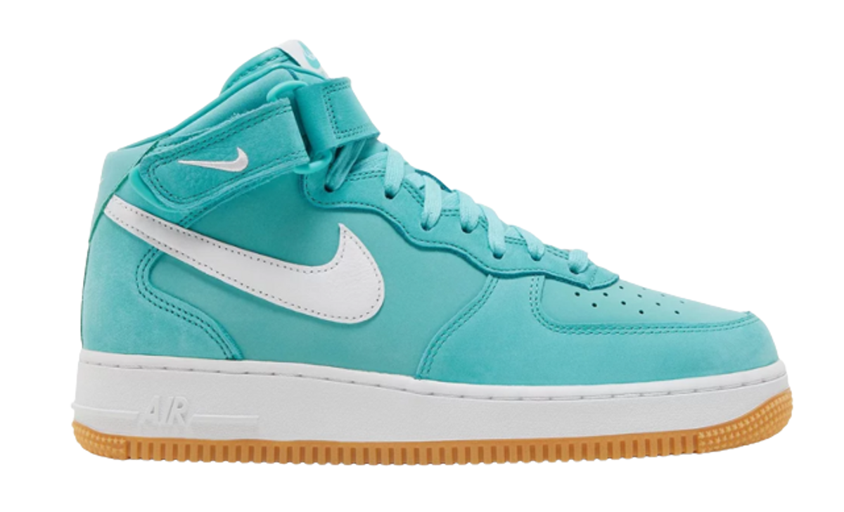 Nike Air Force 1 Mid Washed Teal Sneakers