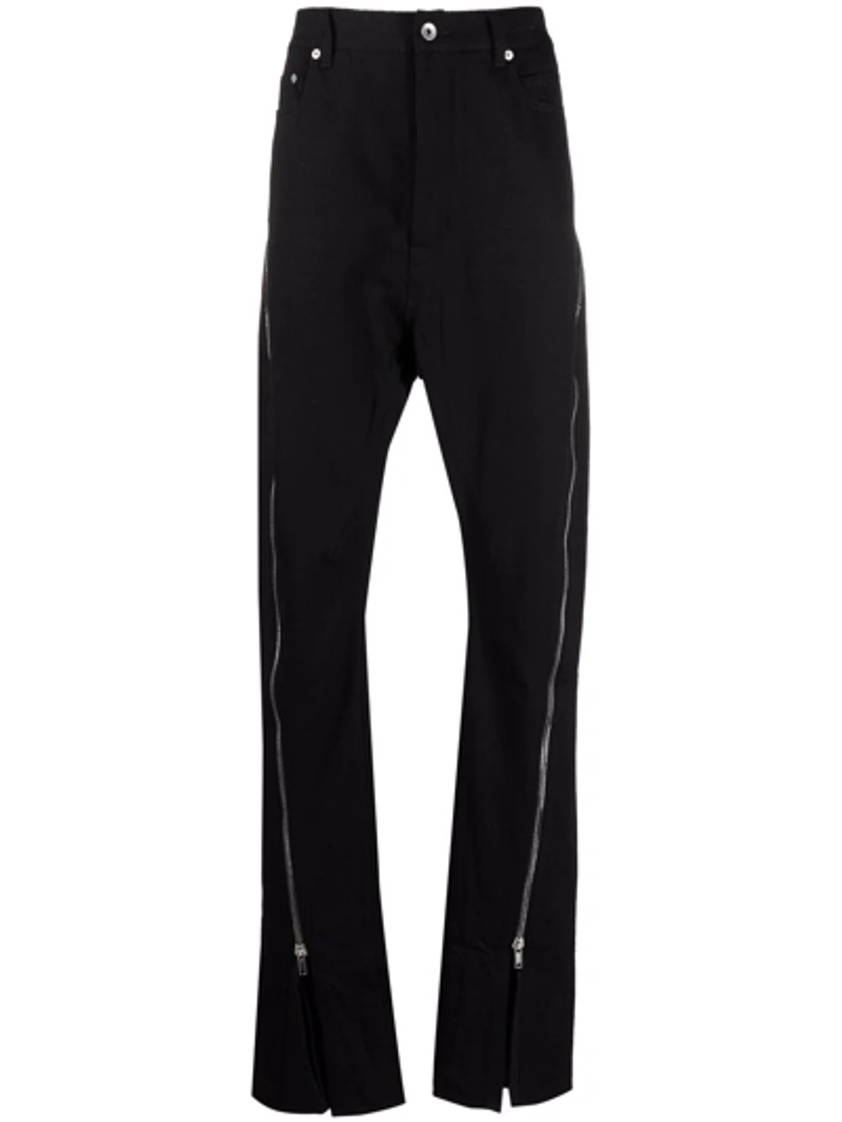 Rick Owens Zip Detail Straight Leg Trousers