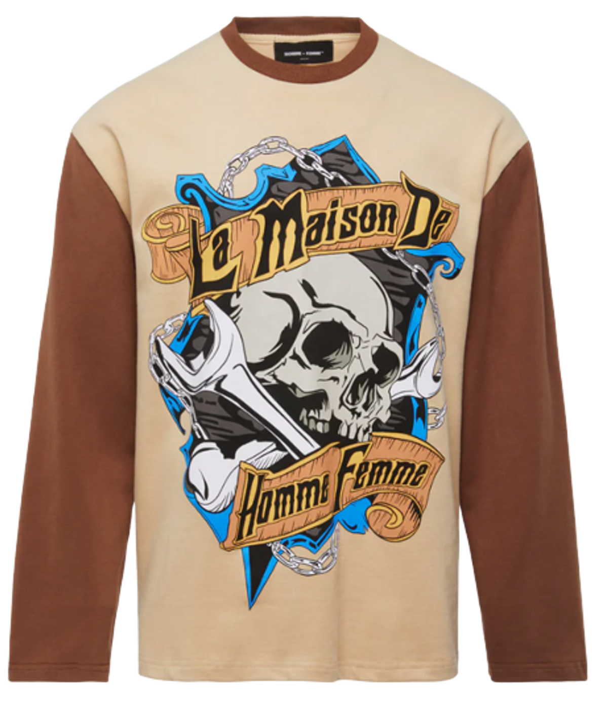 Homme + Femme Death Club Cream Club Long Sleeve