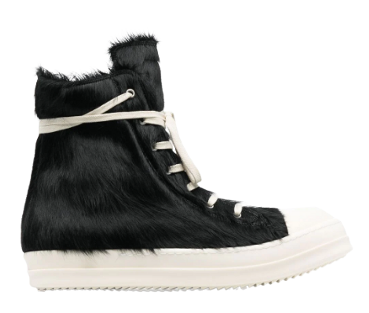 Rick Owens Strobe High Top Lace Up Sneakers