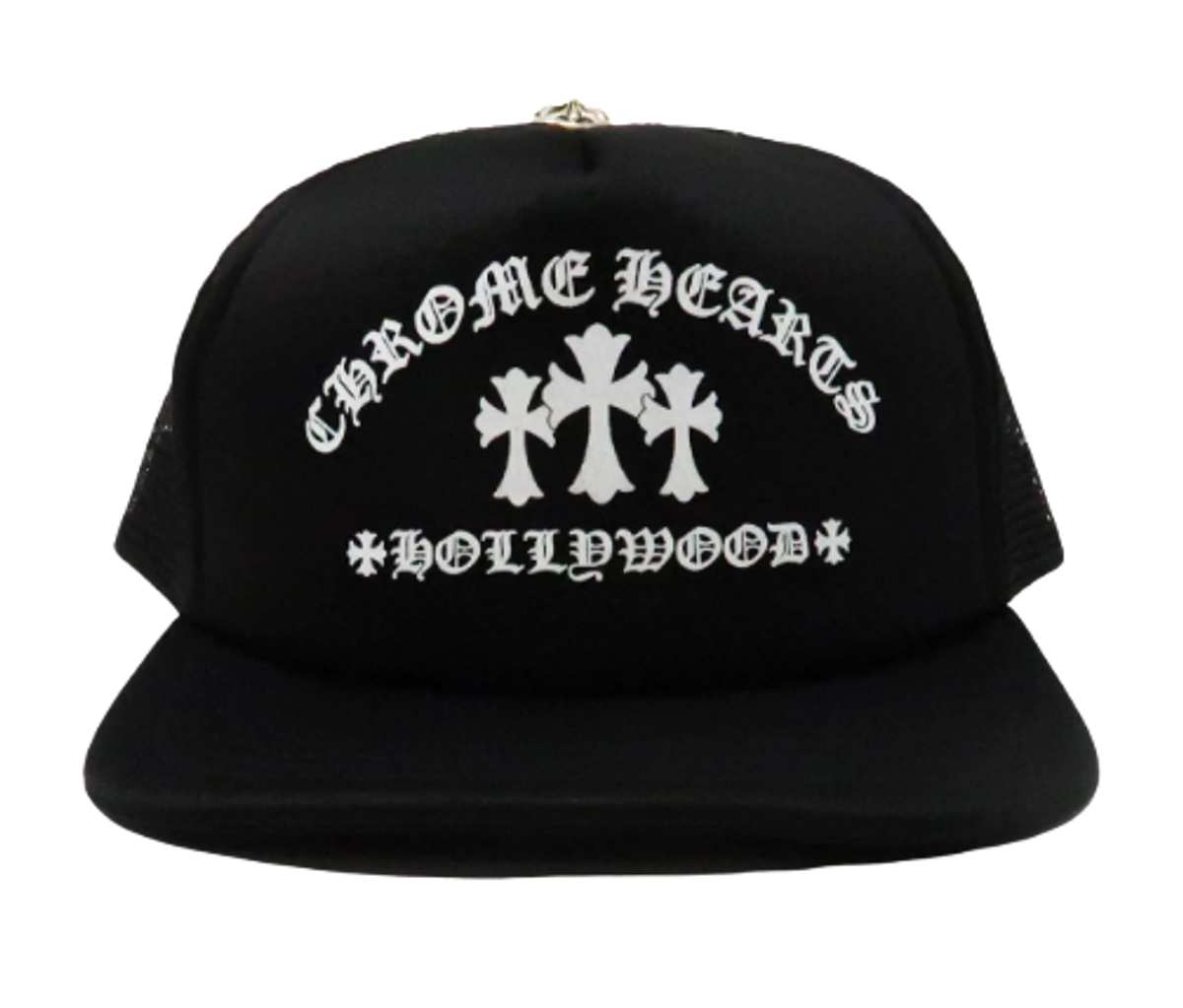 Chrome Hearts Trucker King Black Cap