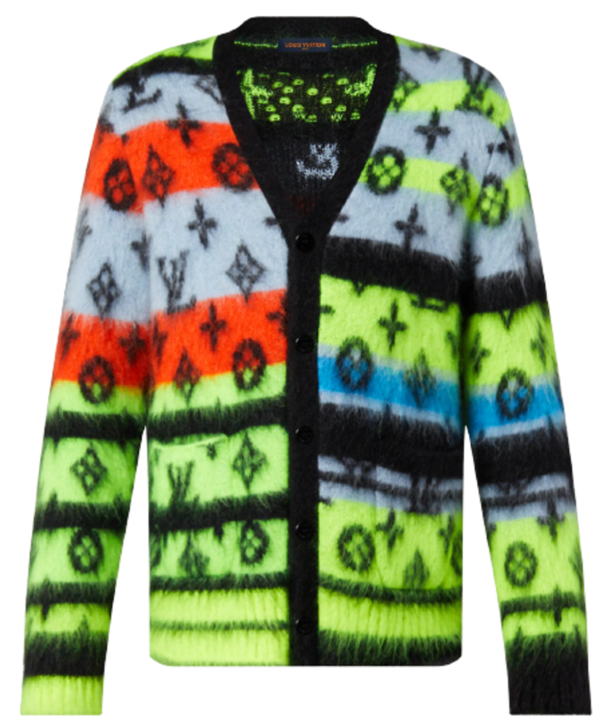 Louis Vuitton Monogram Multicolor Mohair Cardigan