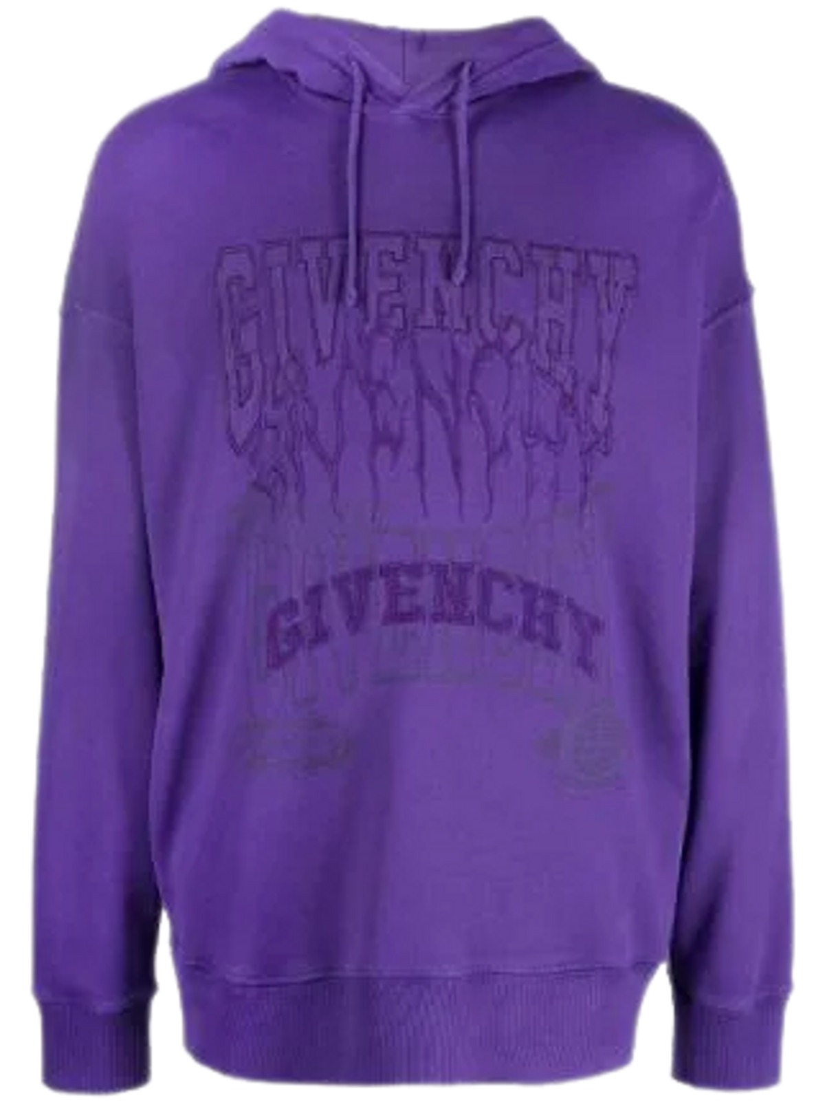 Givenchy Slim Fit Embroidered Logo Cotton Hoodie