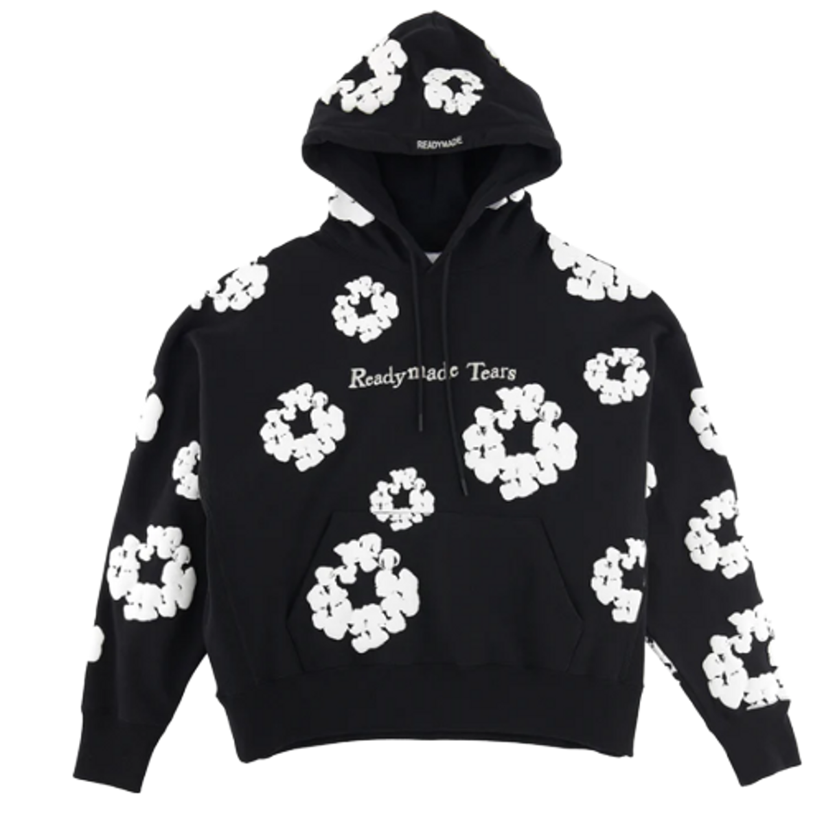 Readymade Denim Tears Black Wreath Hoodie WHAT S ON THE STAR 