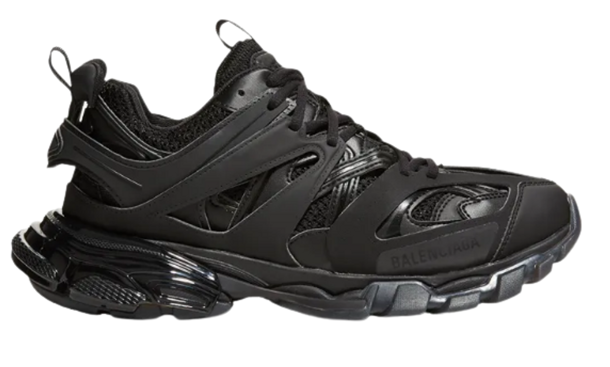 Balenciaga Black Track Clear Sole Sneakers