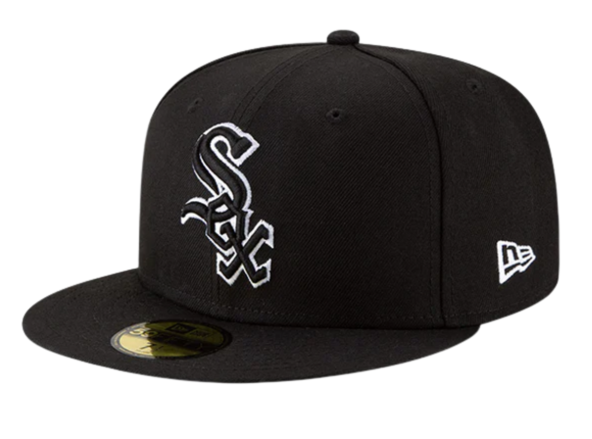 New Era Logo Black White 59FIFTY Fitted Hat