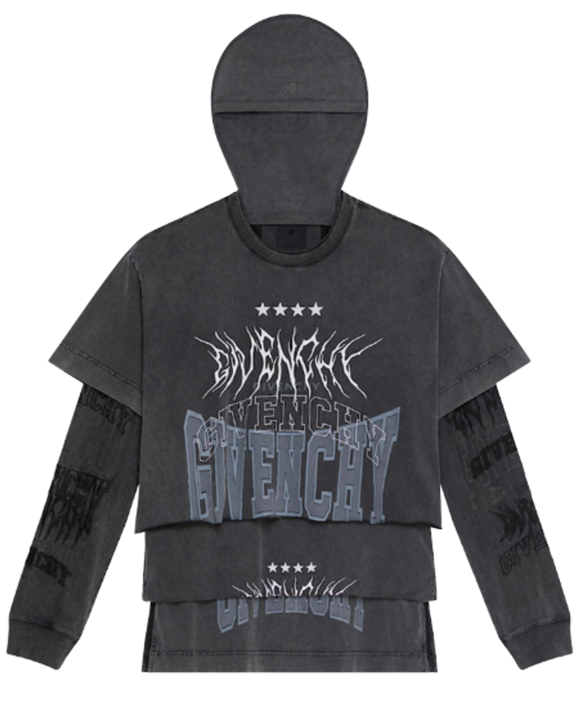 Givenchy Embroidered Black T-Shirt