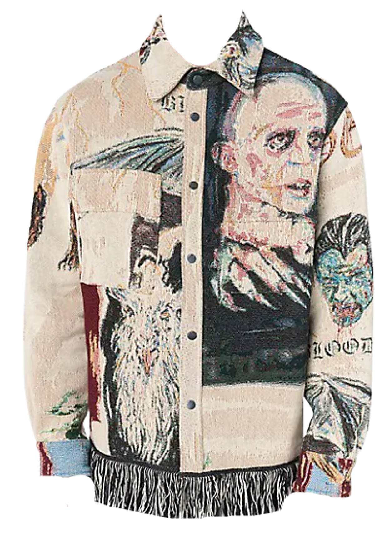 Amiri Tapestry Blood 38 Shirt
