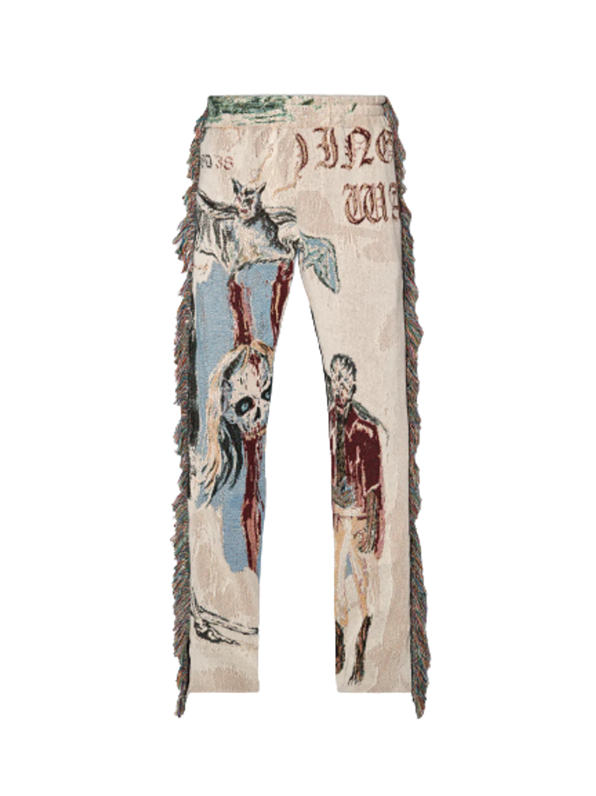 Amiri Tapestry Blood 38 Flare Jeans