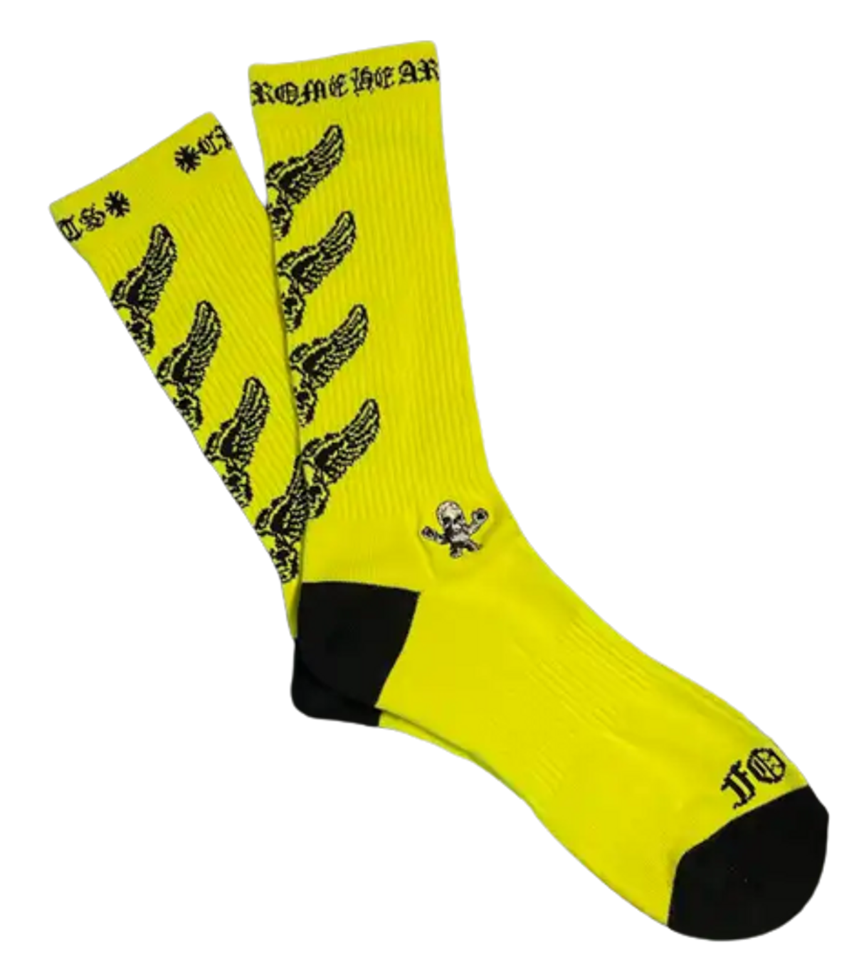 Chrome Hearts Yellow Crew Socks WHAT’S ON THE STAR?