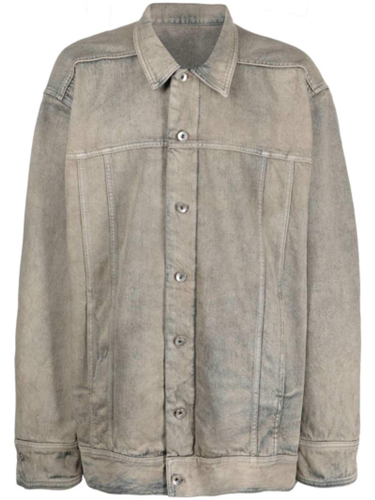 Rick Owens Oversize Cotton Shirt Jacket