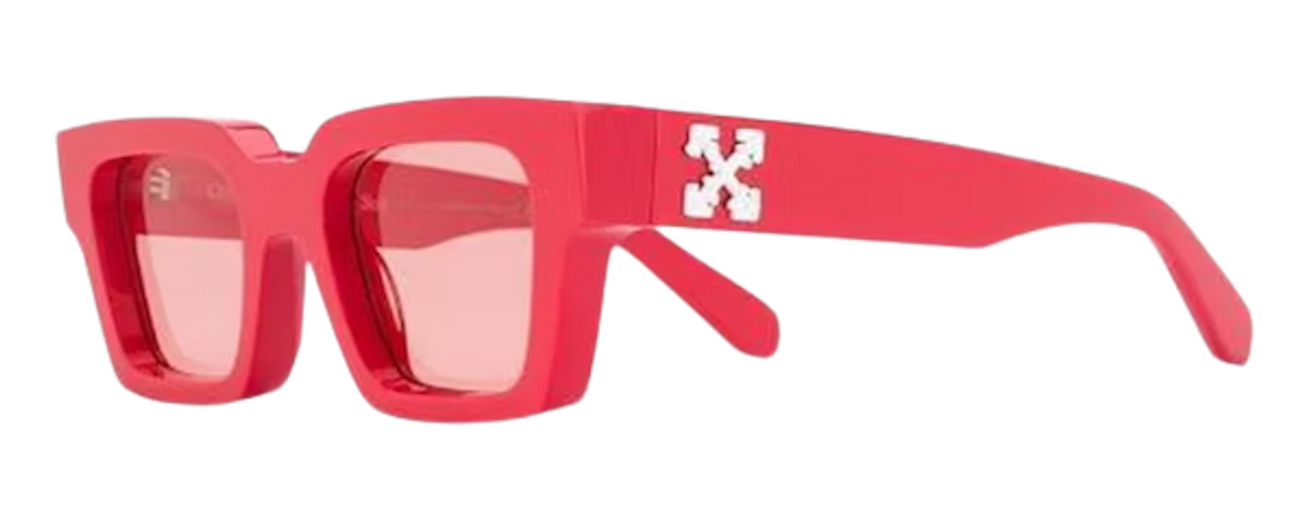 Off-White Square Frame Arrows Red Plaque Sunglasses