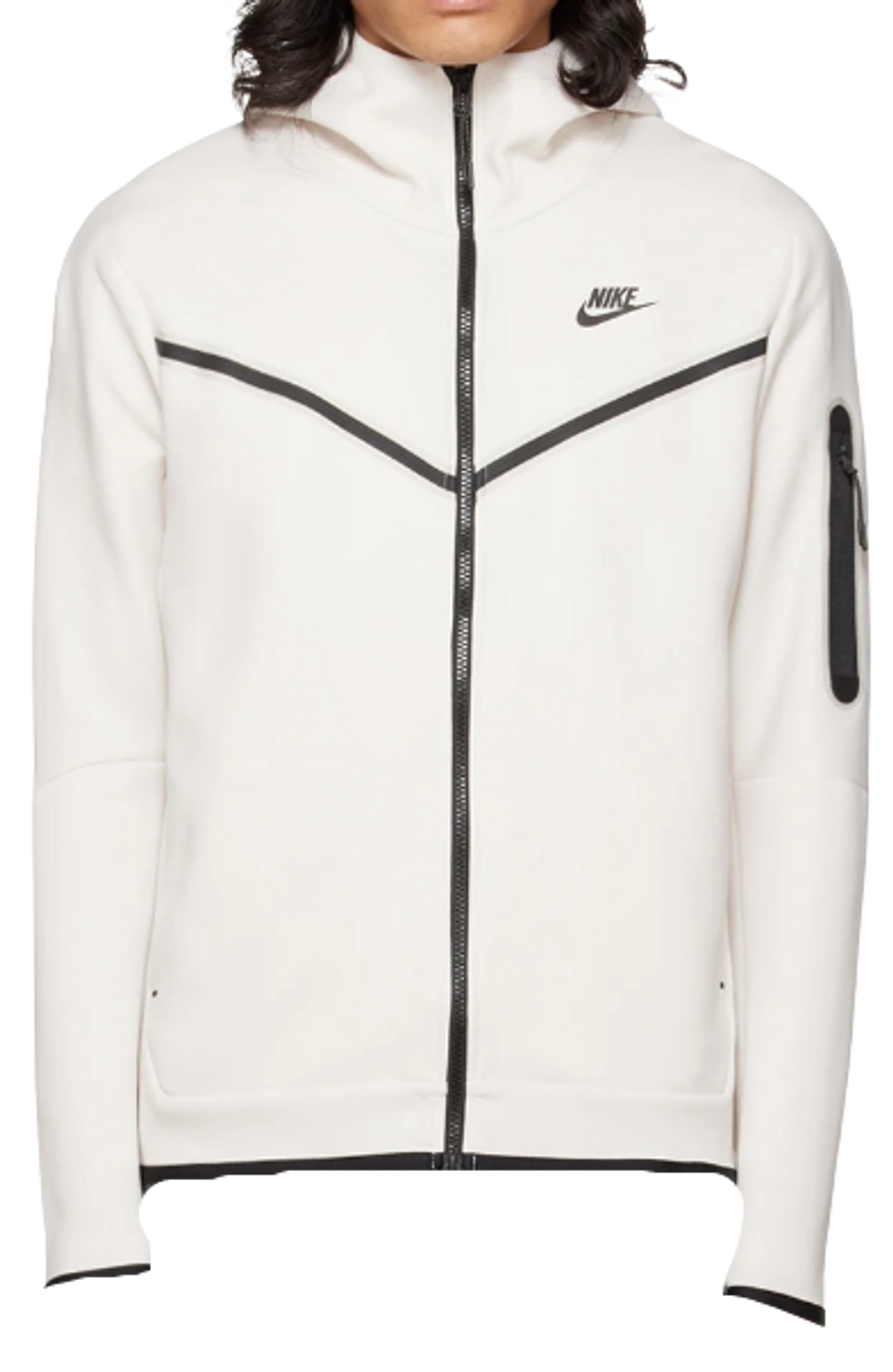 Nike White Tech Fleece Zip Up Hoodie WHAT’S ON THE STAR?