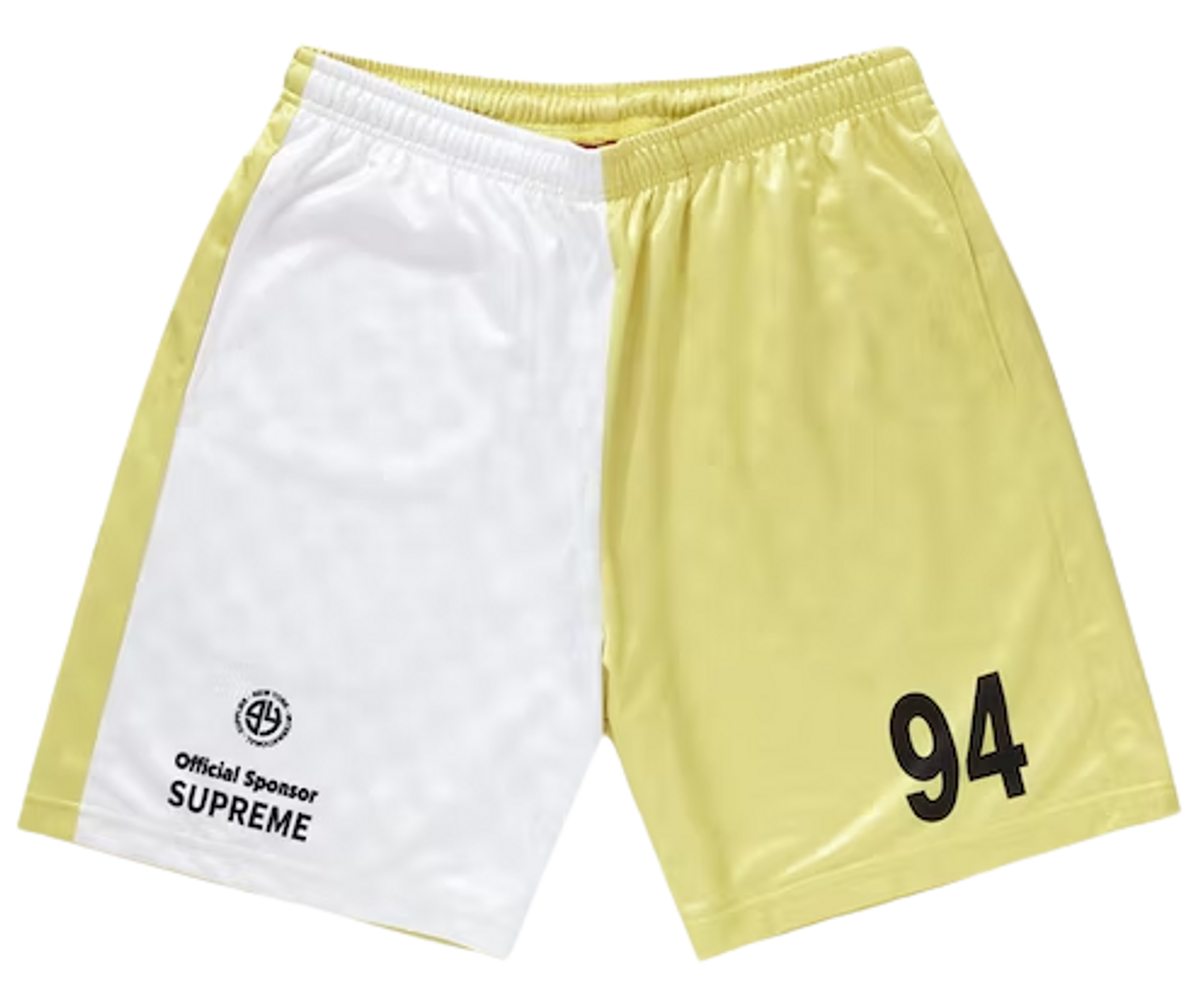 Supreme Split Soccer White Shorts WHAT’S ON THE STAR?
