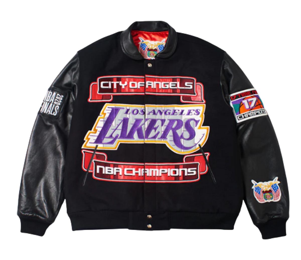 Jeff Hamilton Black Wool Leather Jacket